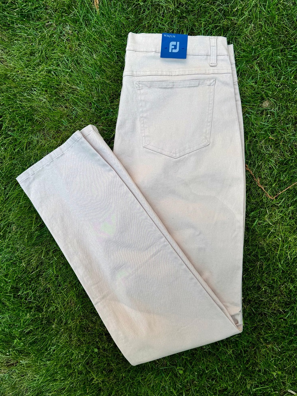 New NWT *FootJoy FJ* modern tan khaki mens casual golf ⛳️ pants - 34 x 34
